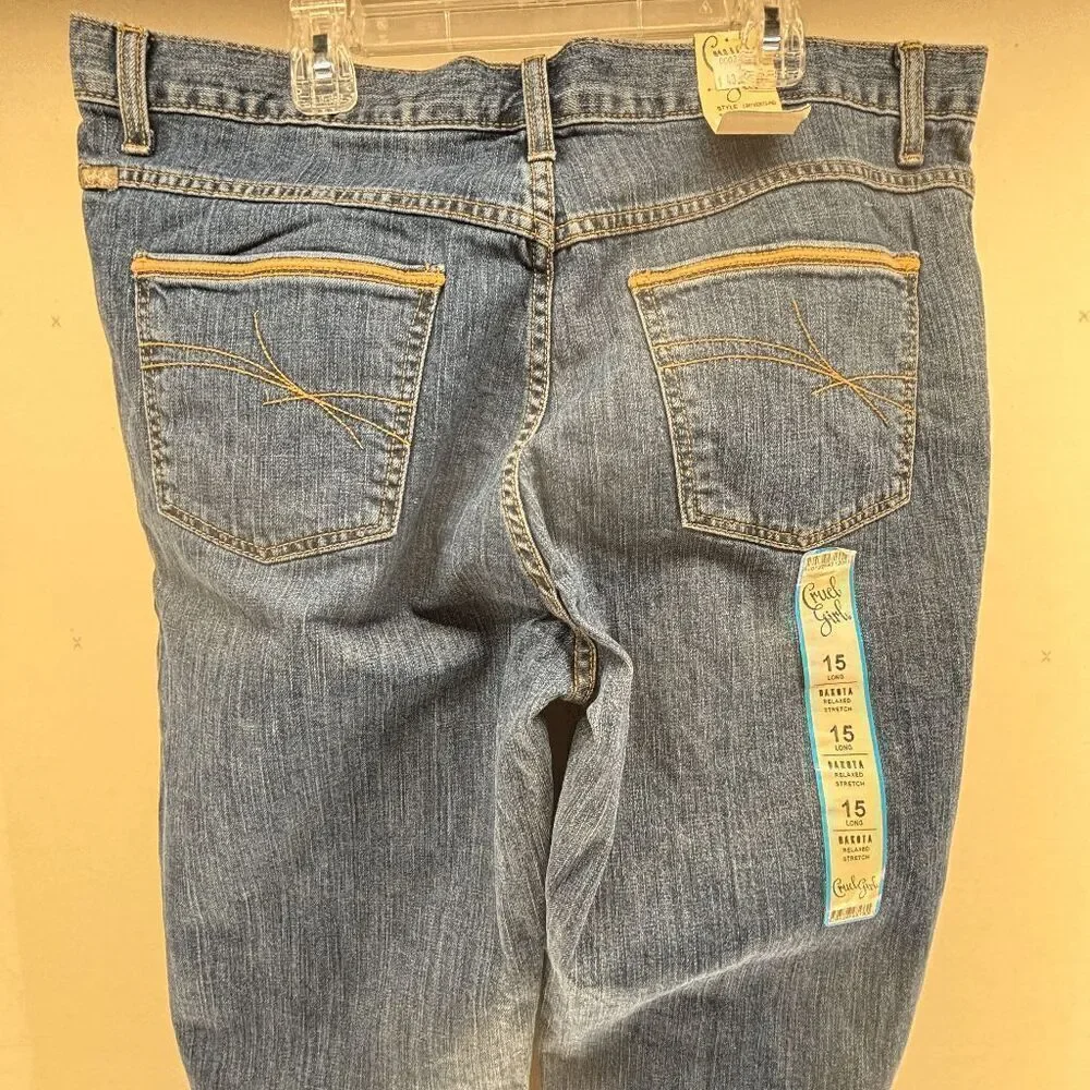 CRUEL GIRL Relaxed Fit Bootcut Jeans 15L NWT Dakota Stretch Cotton Western 36x32